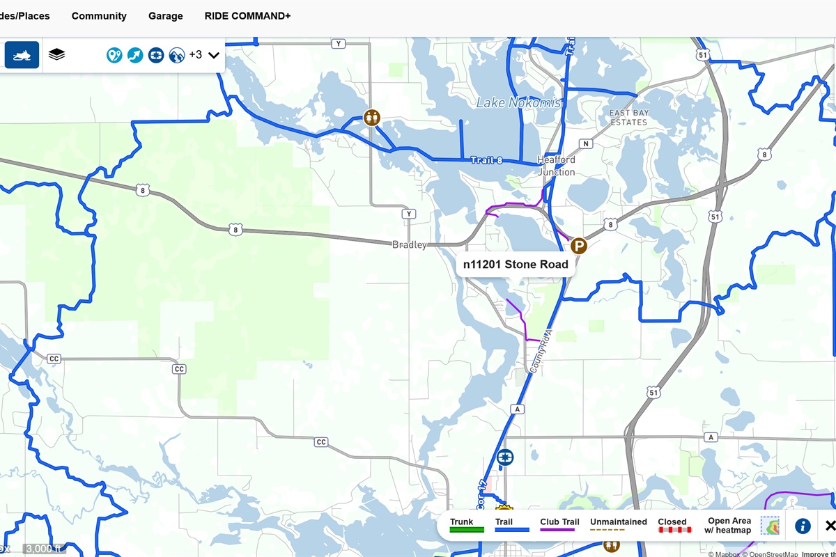 Snowmobile Trail Map