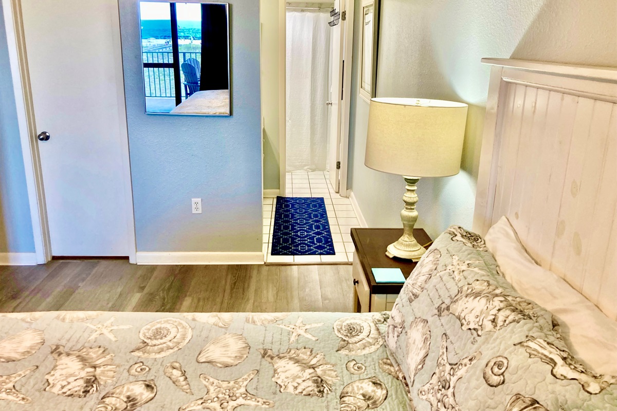 Here's the walk-in closet and entrance to master bathroom...