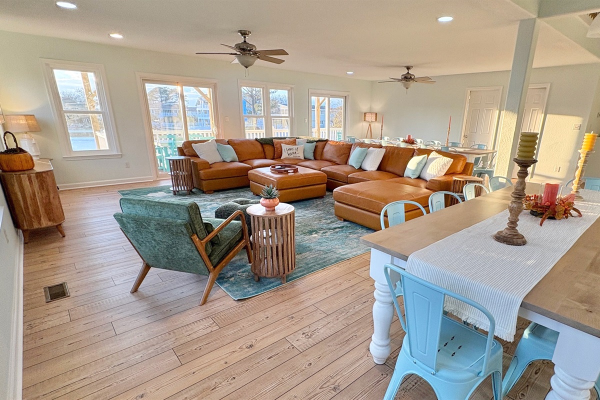 Comfortable & ample seating for relaxing after a fun day in the sun!