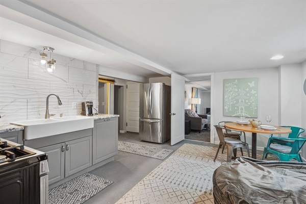 Enjoy the modern kitchen during your stay.