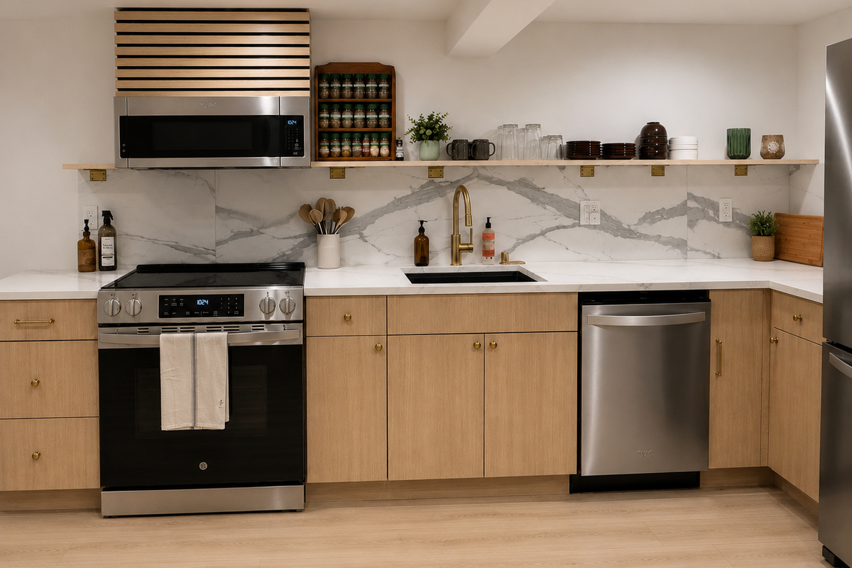 Lower level kitchen 