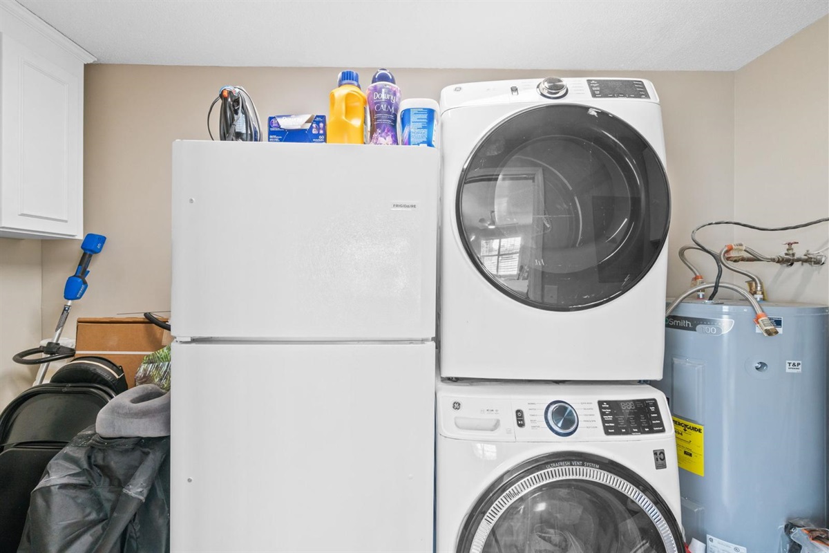 Full-sized washer and dryer