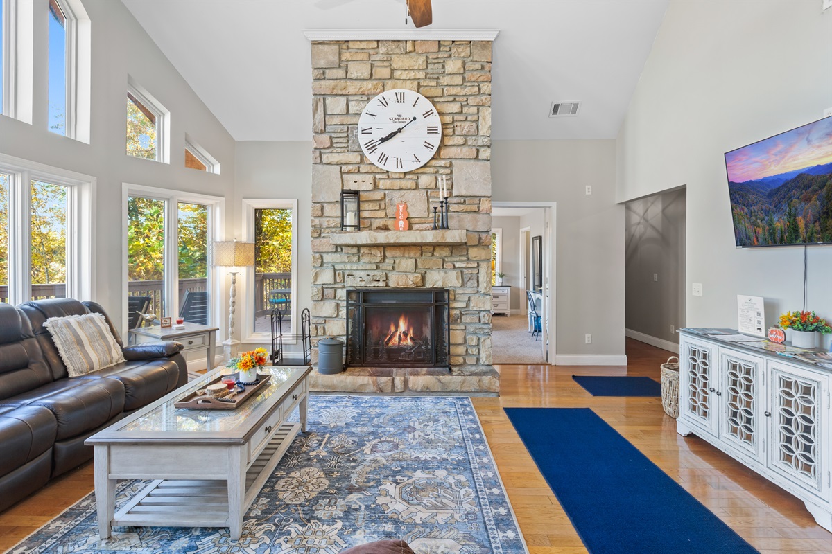 Lower Level living room, great for spreading out!