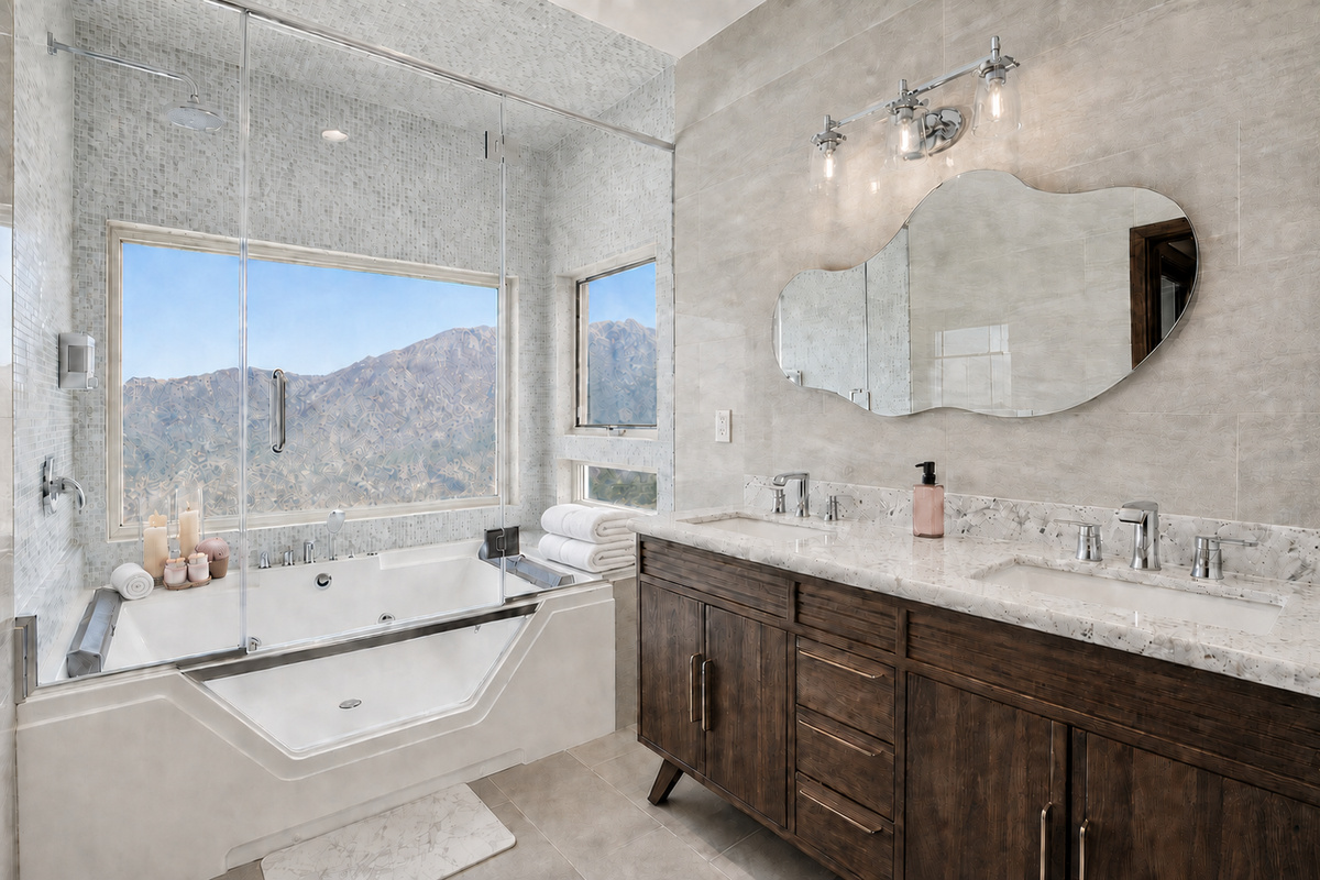 Upper King Ensuite Bathroom with Spa