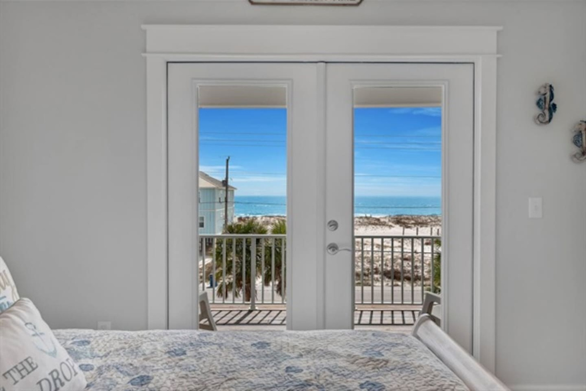 You don't need to visualize seeing the waves crashing. You can just lay in bed  relaxing listening and watching or step out onto your private deck with a cup of coffee or wine with your BFF. 