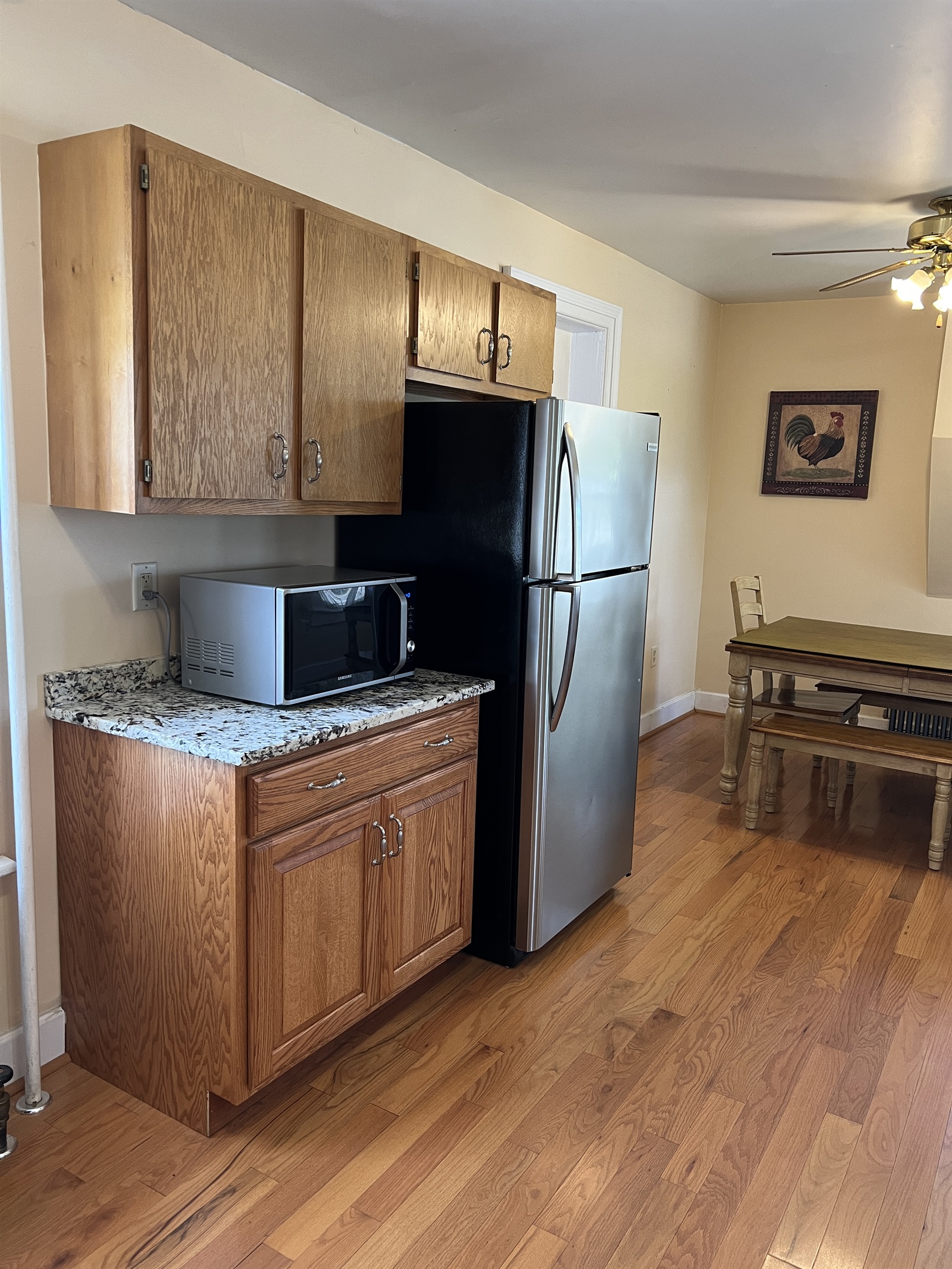 Kitchen and dining area
