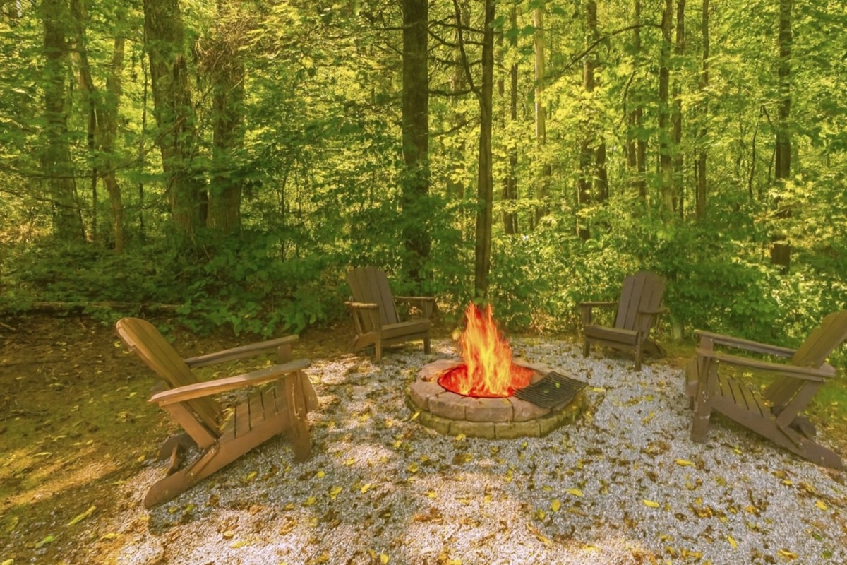 Enjoy your time sitting around the firepit!