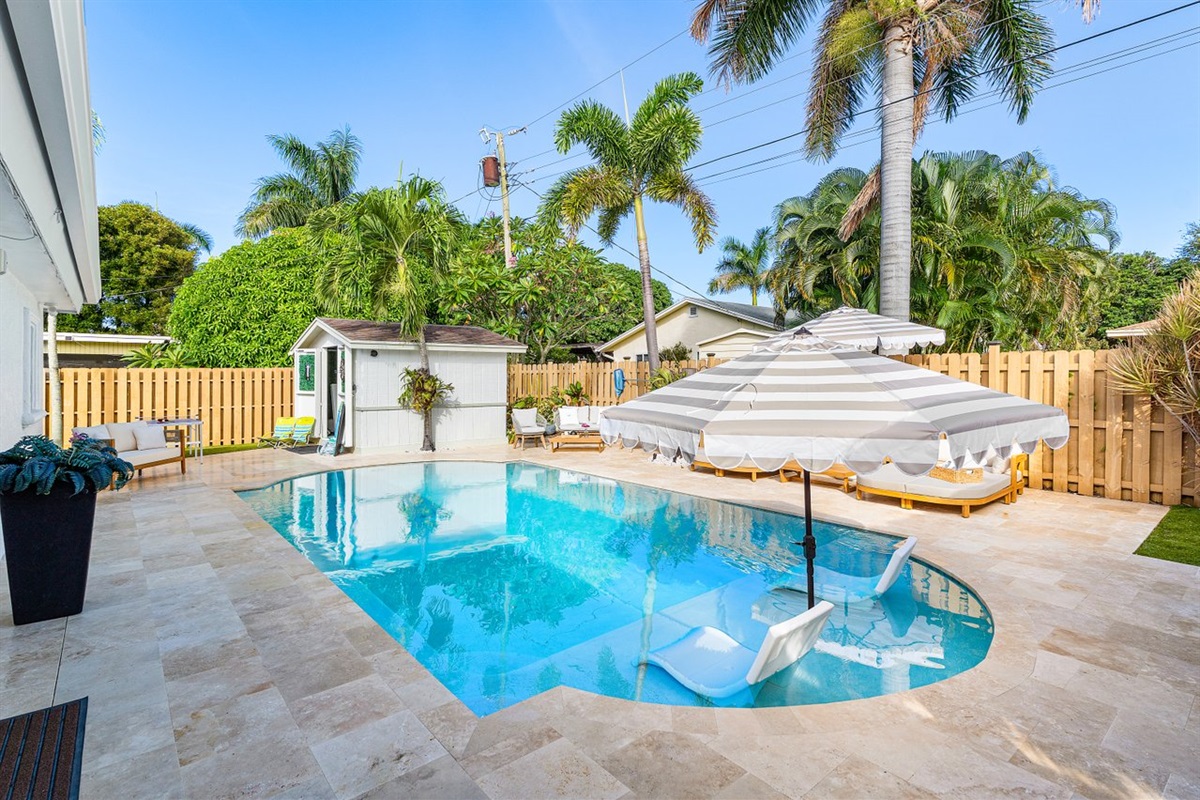 Large, heated pool for you to keep cool and have fun.