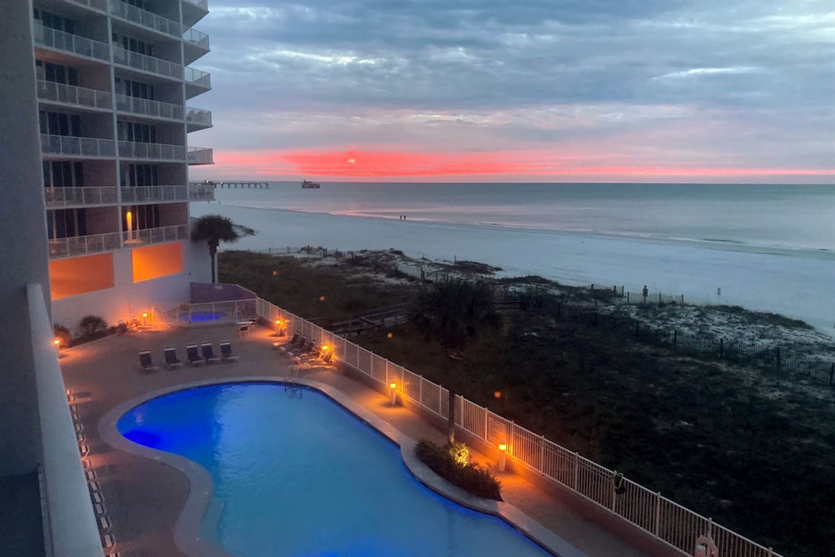 The morning sunrise if worth checking out with a cup of java.