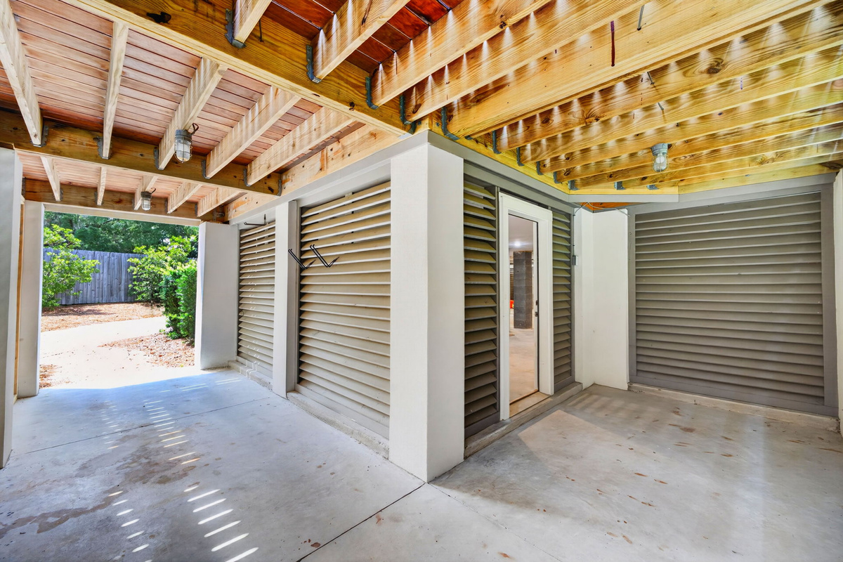 Golf Cart parking | Driftwood Dreams | 105 Forest Trail | Isle of Palms, SC | IOP Escapes