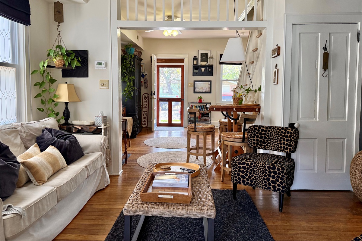 the architecture in this condo is in keeping with its history