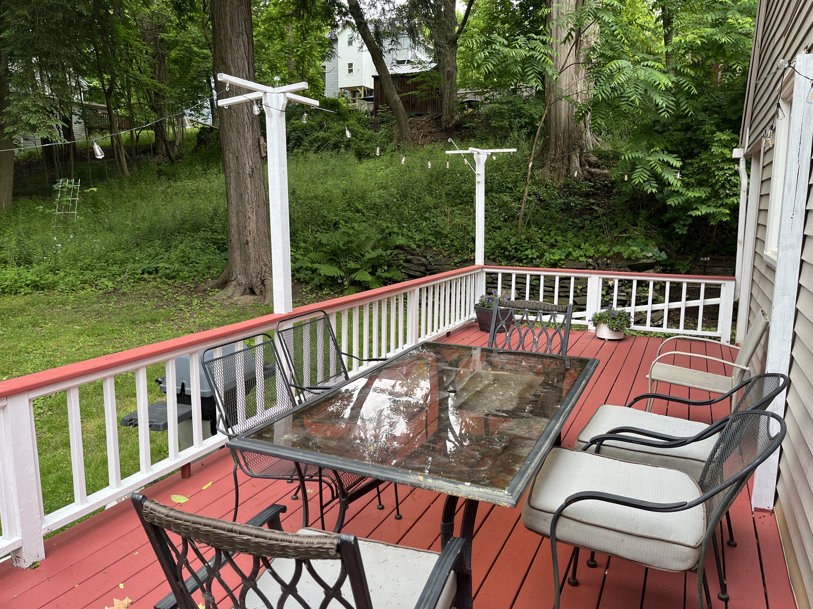 Back porch for outdoor dining