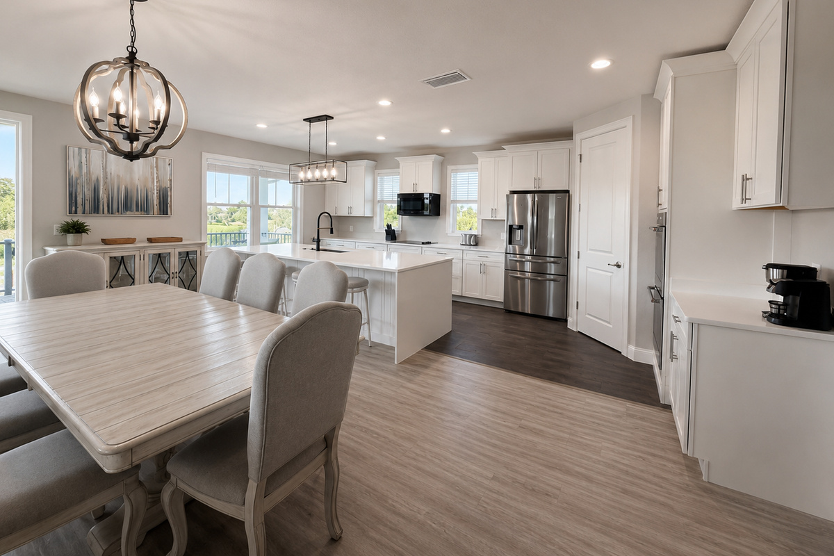 Picture pancakes at sunrise and everyone talking over each other around this big welcoming table. In the open kitchen three generations chop, stir, and taste-test together—because the best family memories always seem to begin right where the food is.