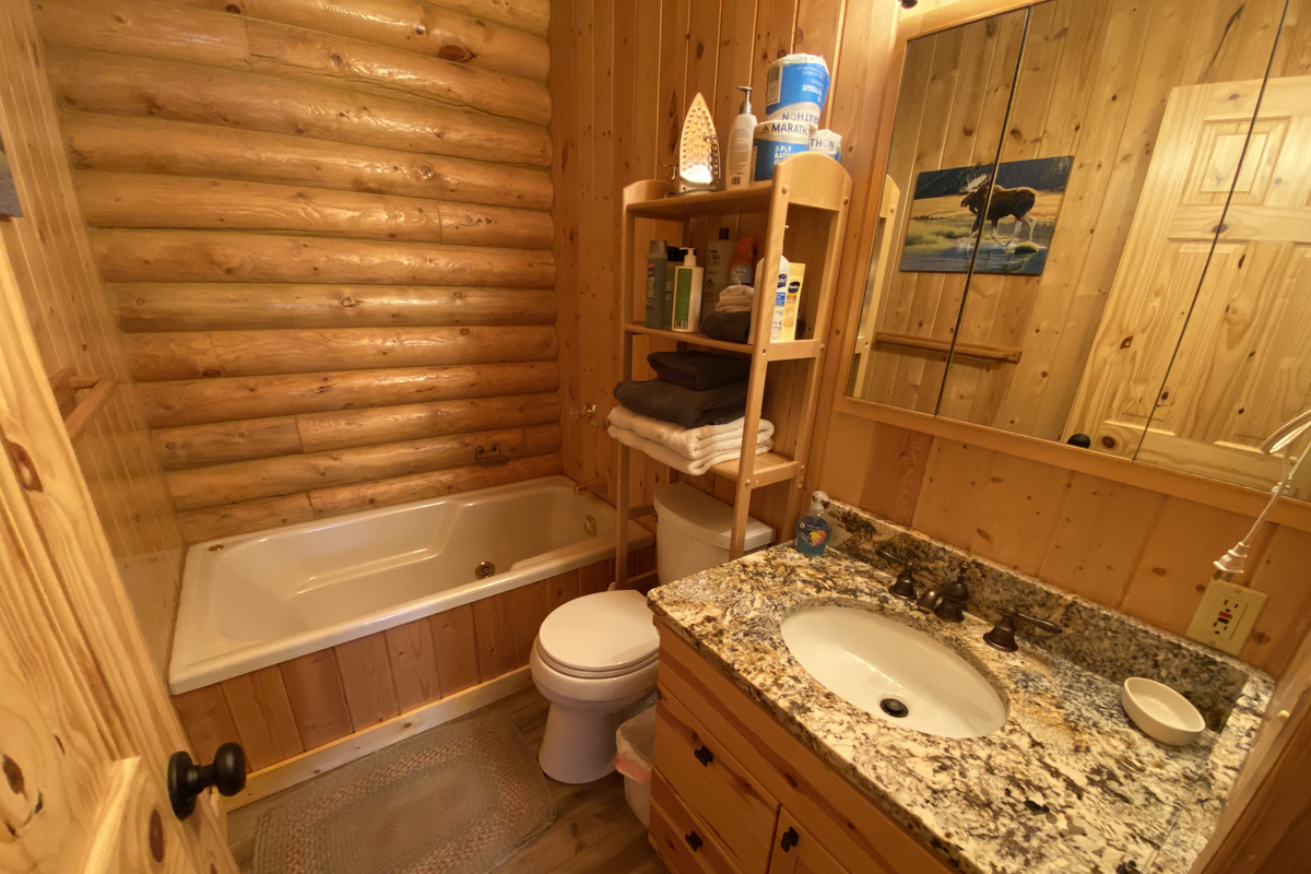 You'll love soaking in the spacious tub after a day of outdoor adventure.