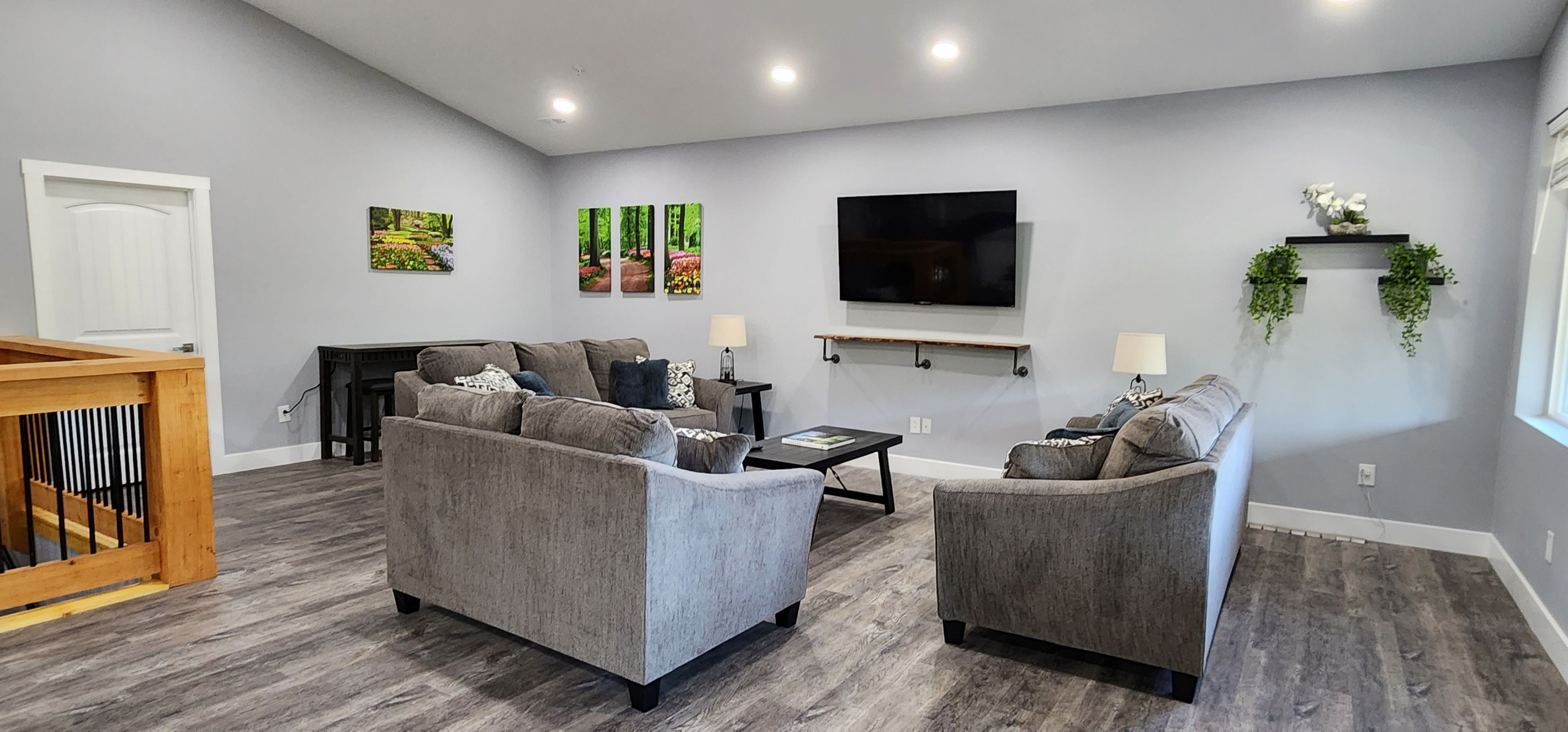Open-concept living space with plenty of room for everyone to relax and gather.
