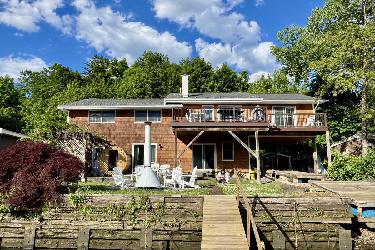 Entire waterfront home from the river