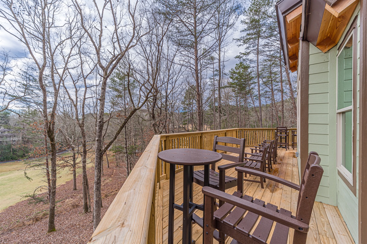 High Top Table and Chairs Relaxing Nature Views