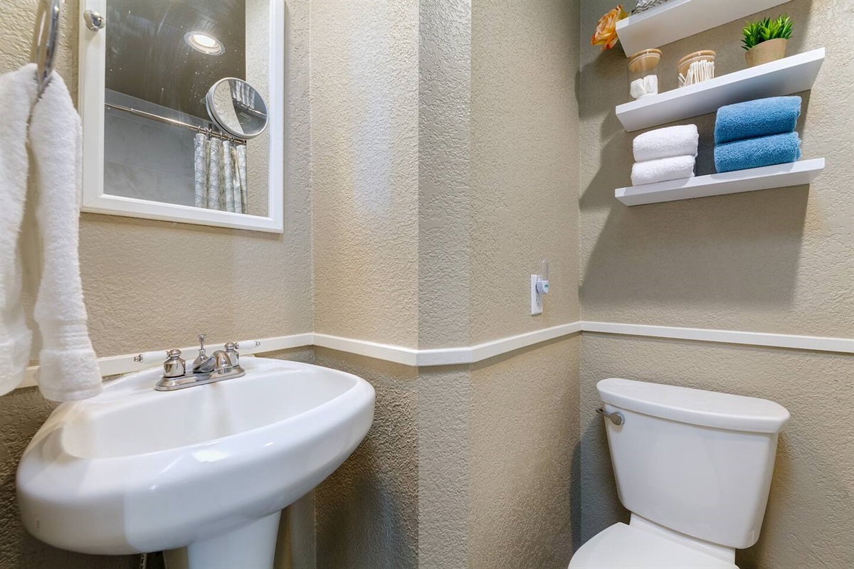 Downstairs bathroom.