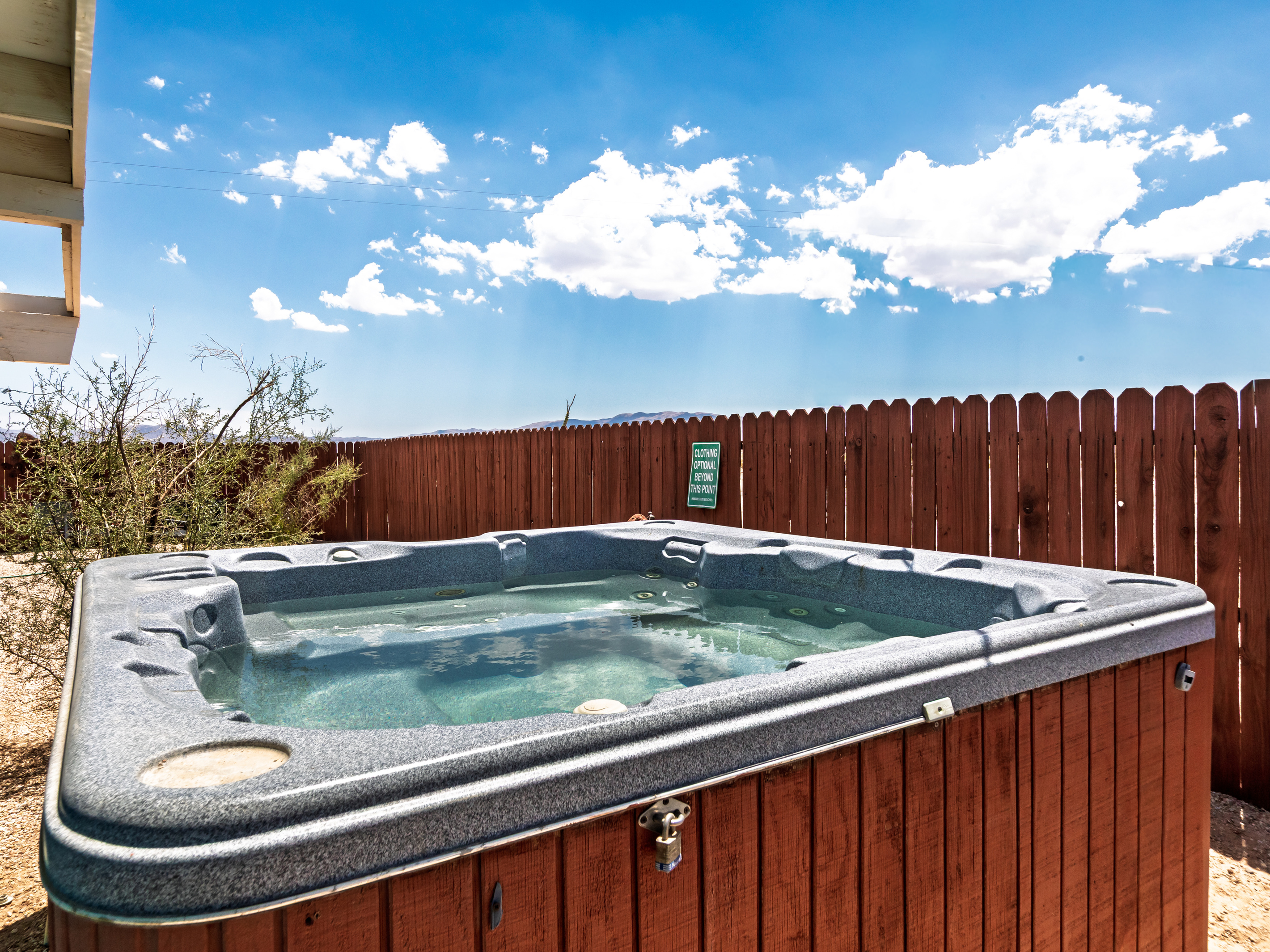 Large hot tub!