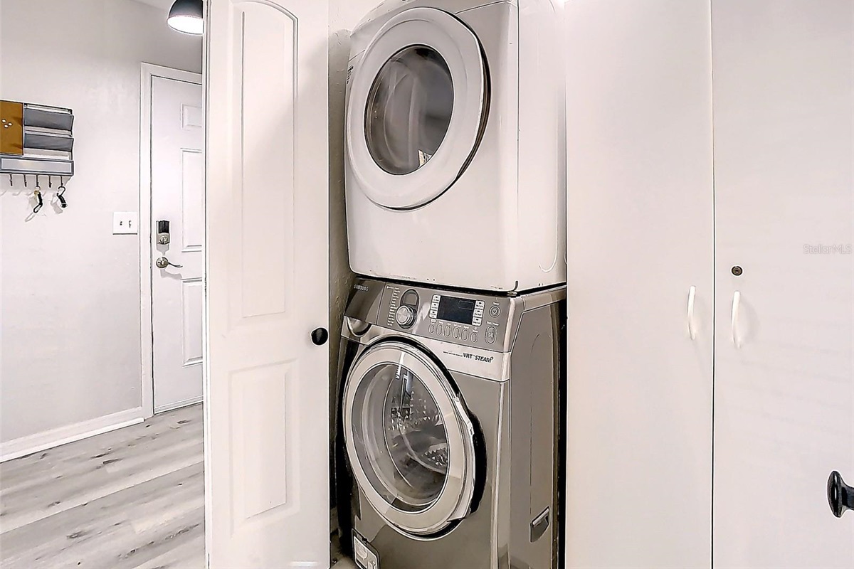 washer and dryer in unit