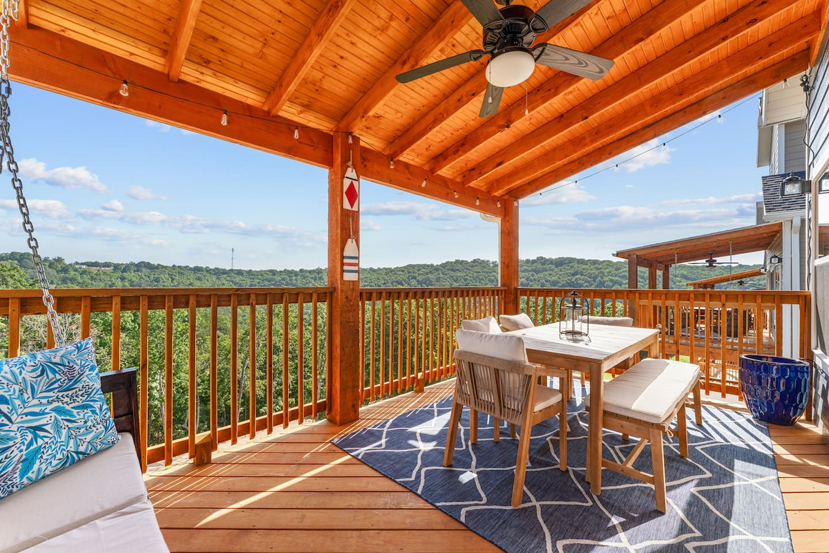 Morning coffee tastes better with peaceful Ozark views and fresh mountain air
