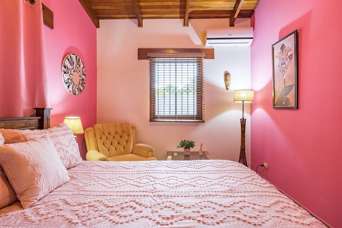 Queen sized bed