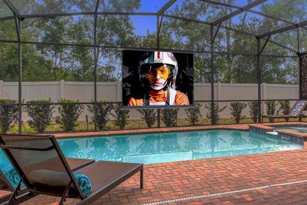 Watch Movies And TV On The Poolside Theater