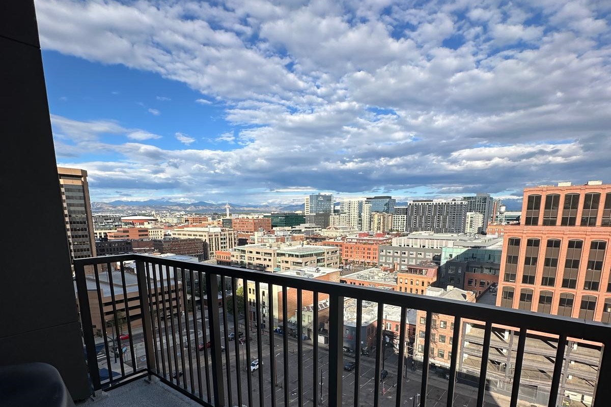 Patio with City and Mountain Views