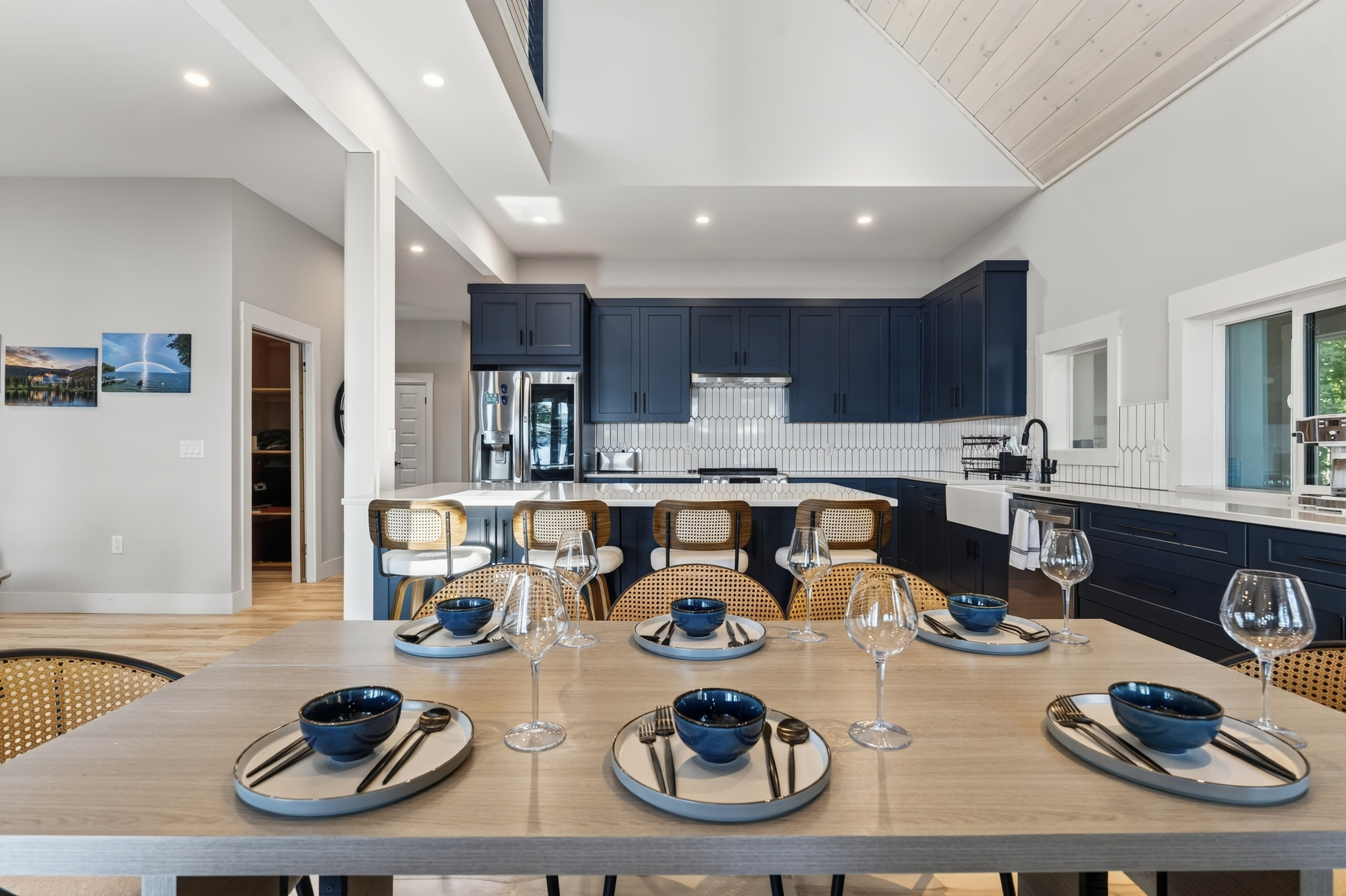 Pancake mornings, celebratory dinners, and competitive game nights all have a place at this table.