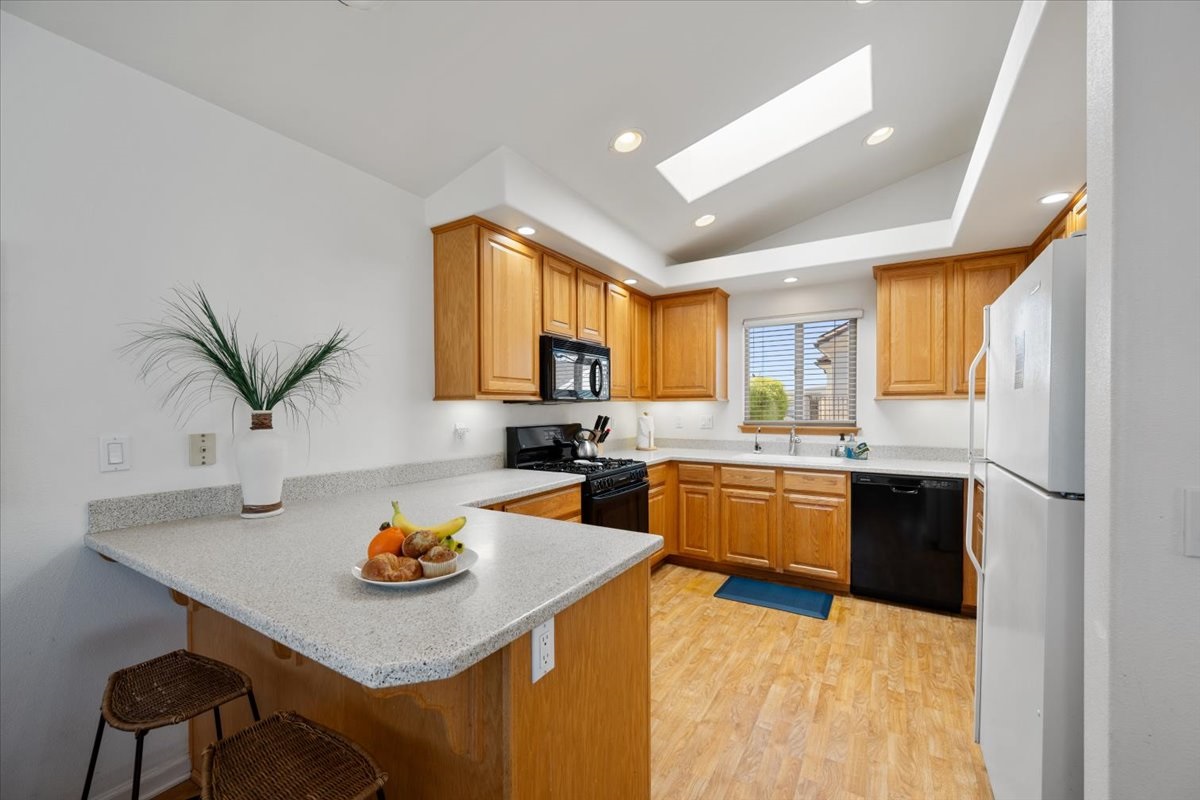 Fully stocked kitchen