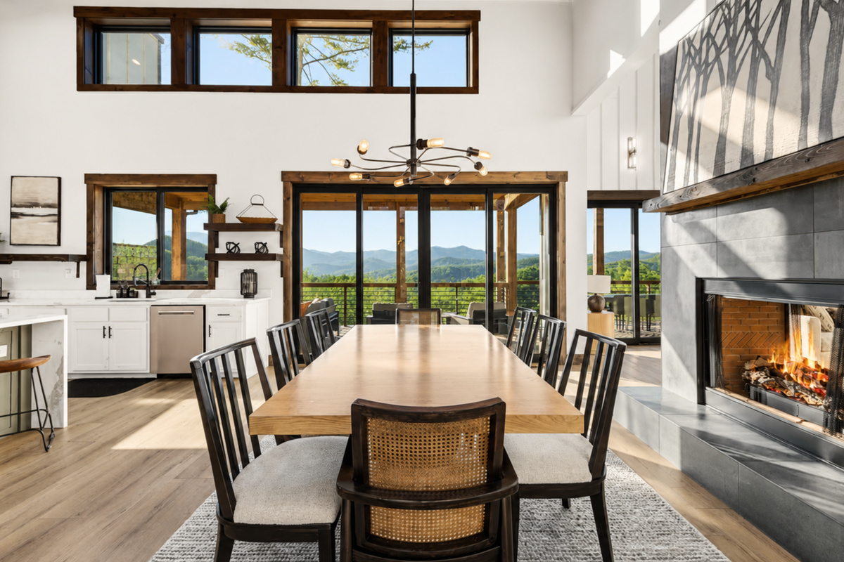 A dining experience framed by Blue Ridge beauty!