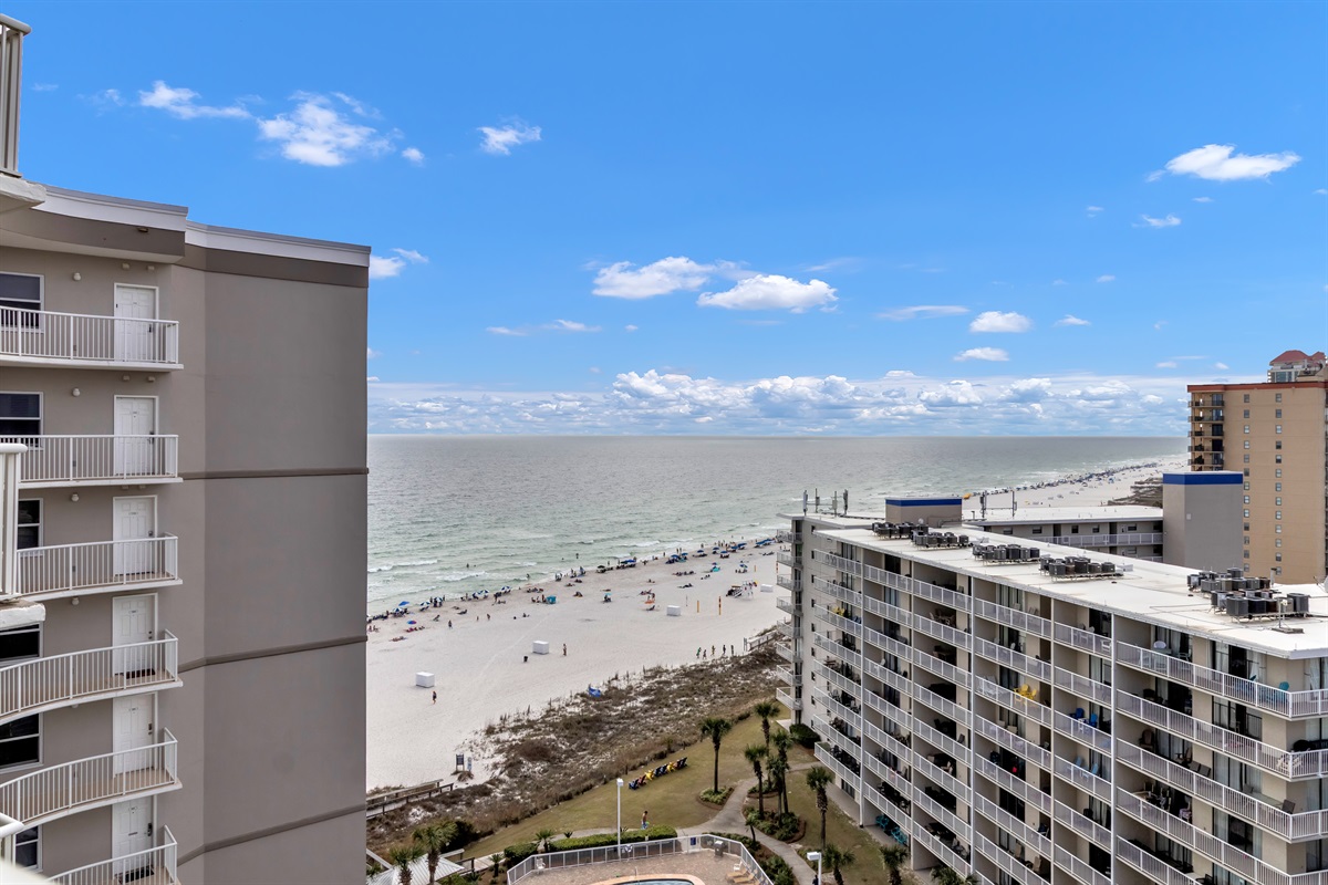 Views of the beach from your balcony!