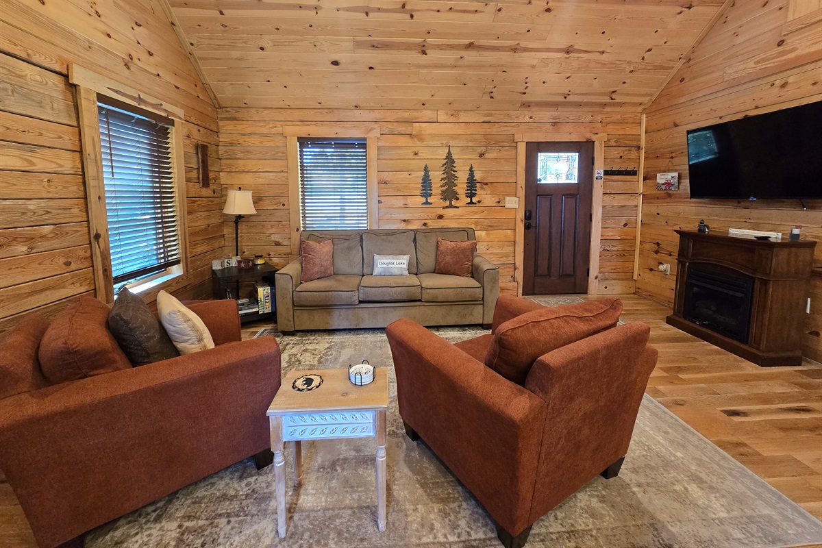 Living Room with Fireplace