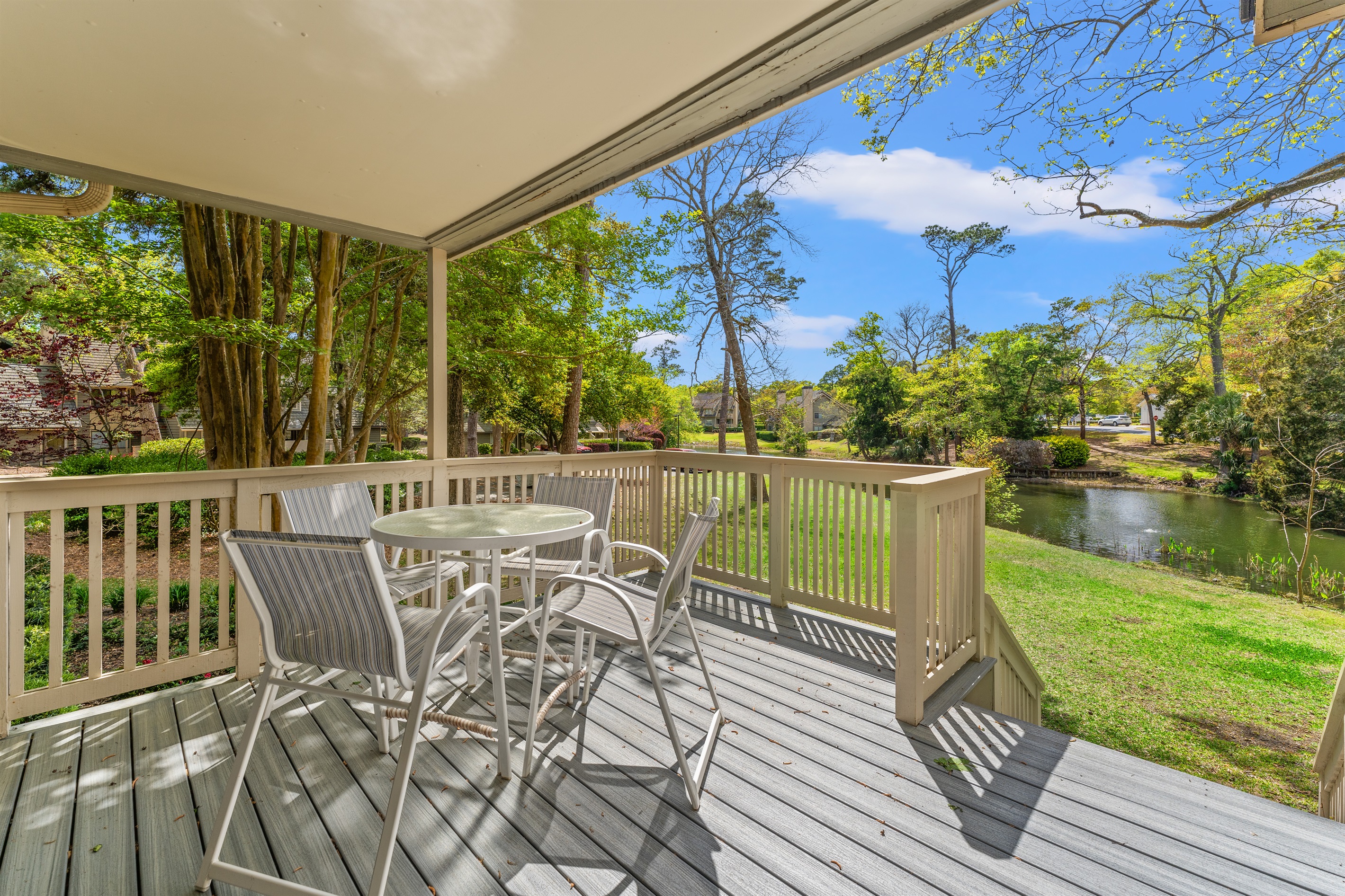 Peaceful desk, just shit back and soak up the sun