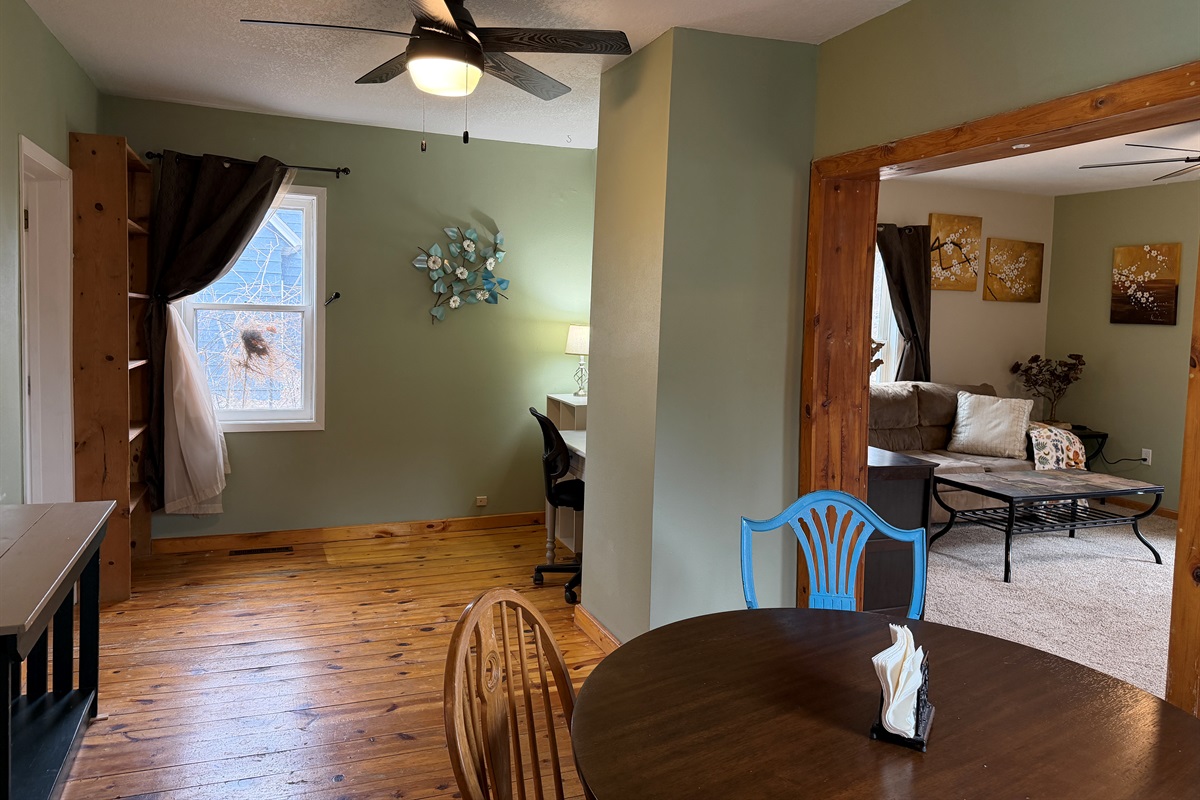 The home is cute and cozy!