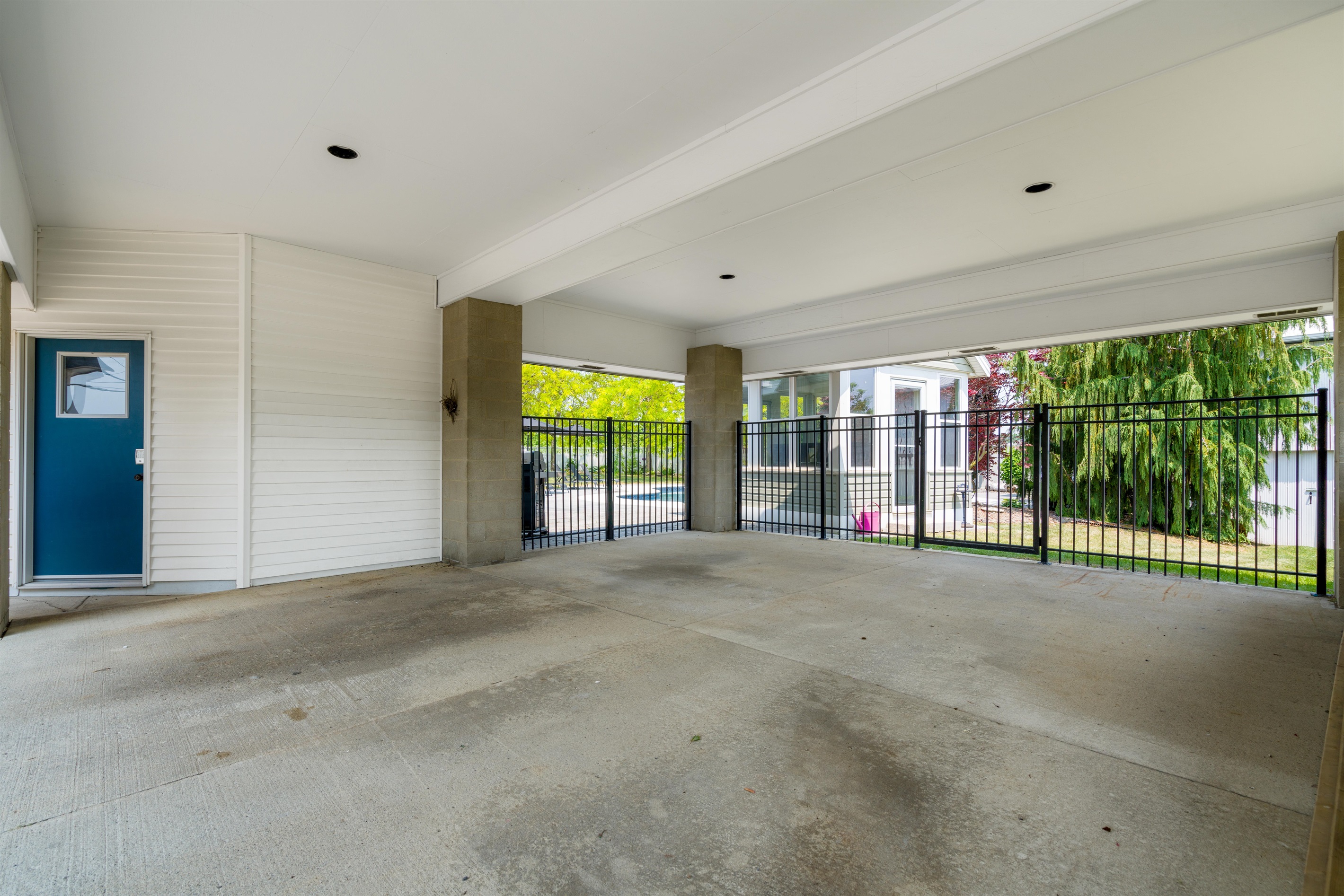 Carport for parking two cars