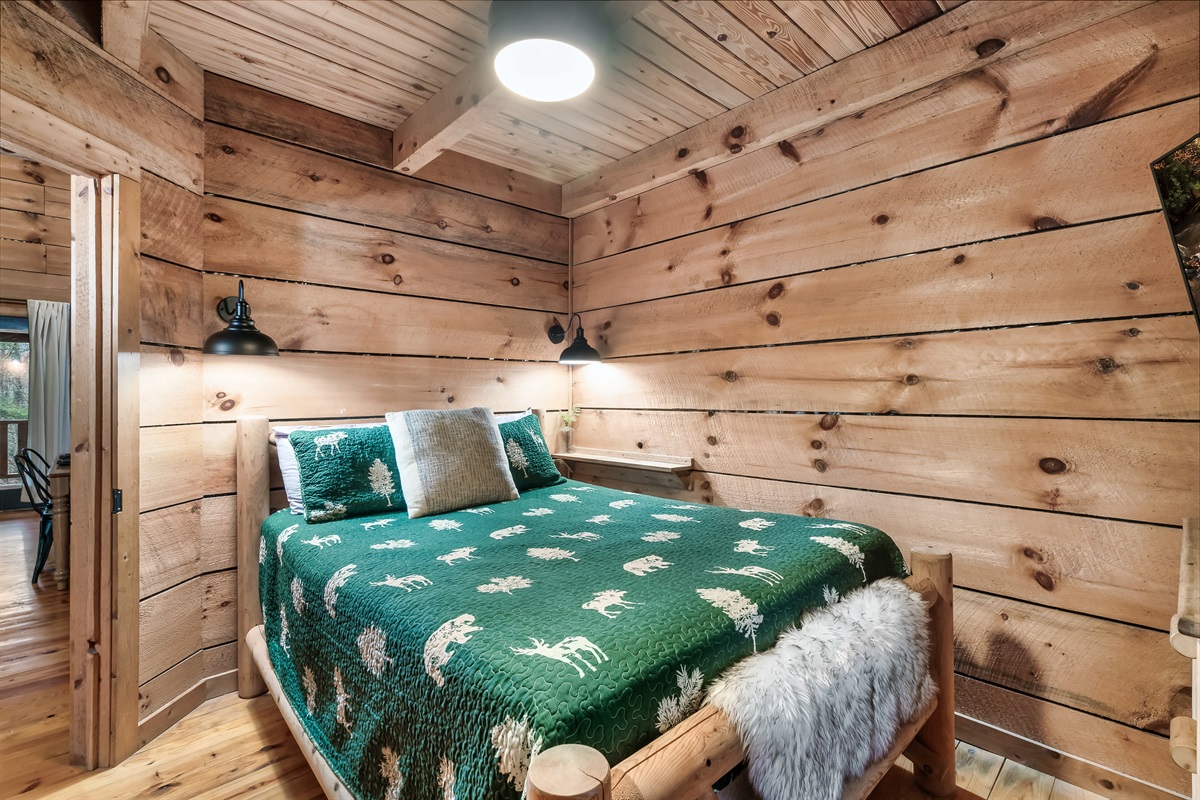 Sleep easy in this bedroom on the main floor