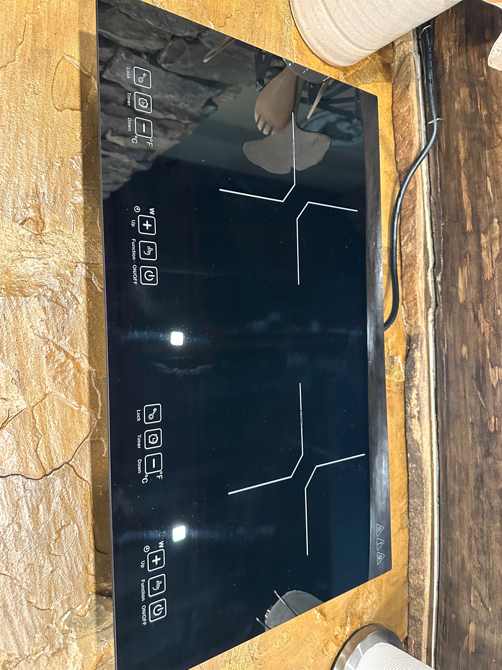 Induction burner for cooking