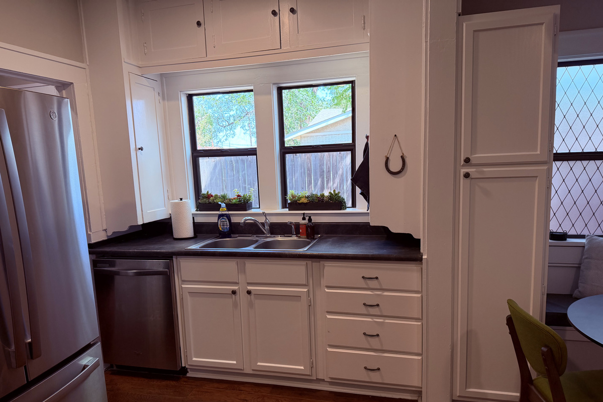 Sink Area View to the Backyard