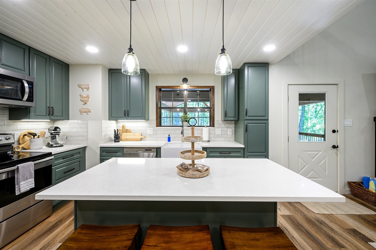 Plenty of counter space to prepare any meal.