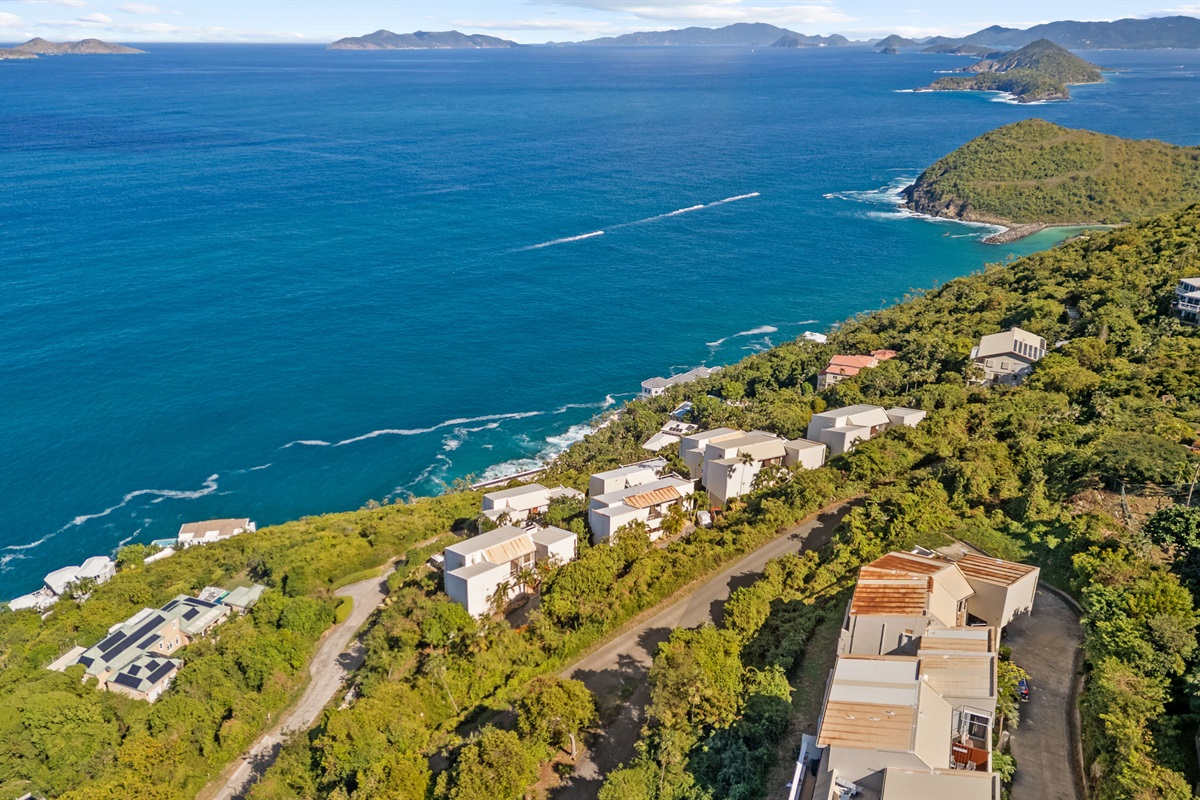 An aerial view of Chillin' St. Thomas - Mahogany Sea View