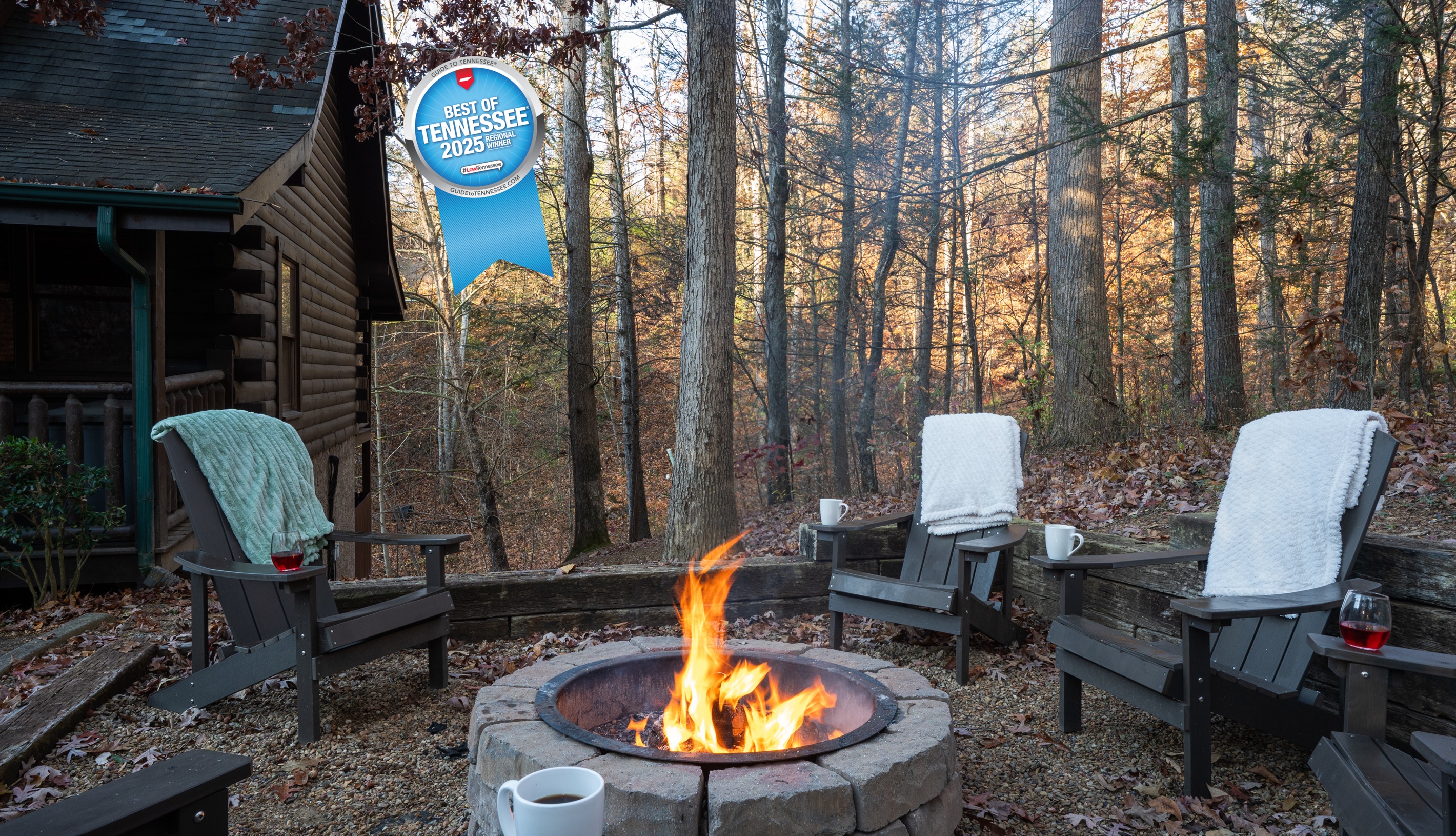 Welcome to cozy and inviting Mighty Oaks Mountain Retreat where lifelong memories are made under the stars gazing while sharing stories around the private fire pit.