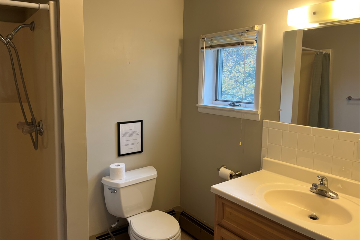 Queen 1 ensuite bath with shower