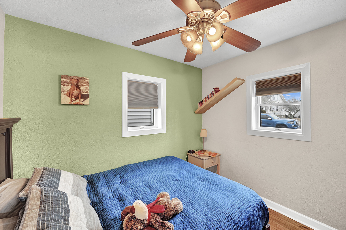 Tons of natural light in the front bedroom with room darkening blinds to block out that pesky sun when you need a relaxing NAP!