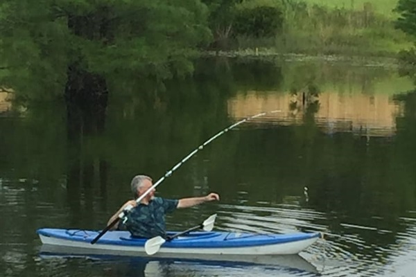 You may use our kayak.