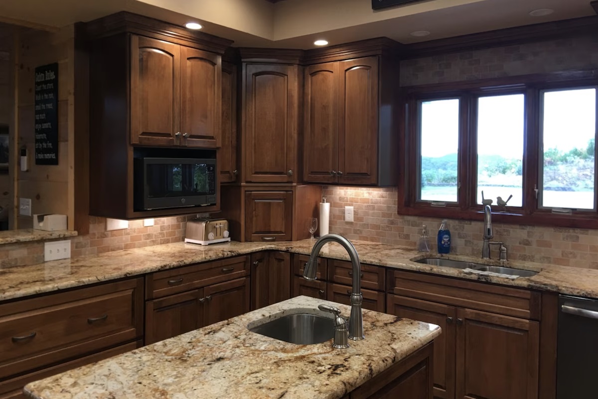 Each drawer and cabinet are labeled to let you know where everything is stored.