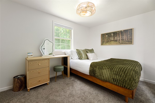 Each bedroom feels both well equipped and uniquely beautiful.