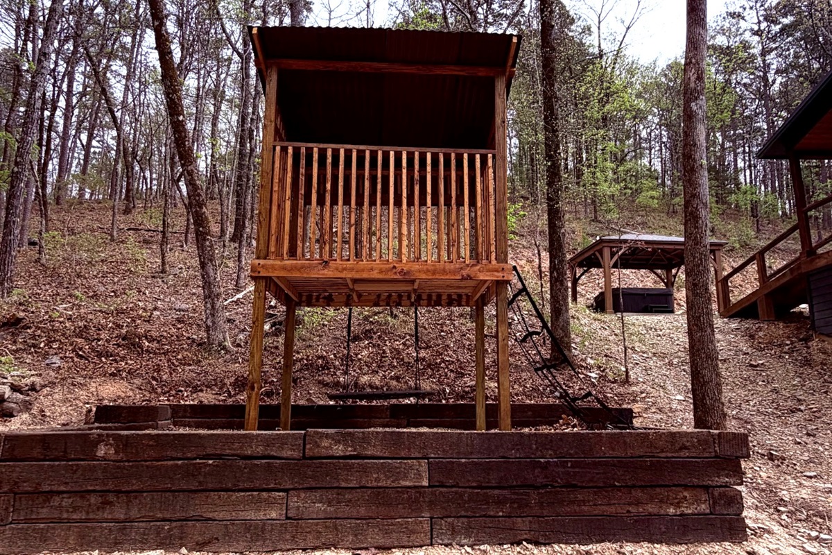 Kids can climb, play, and explore while you relax