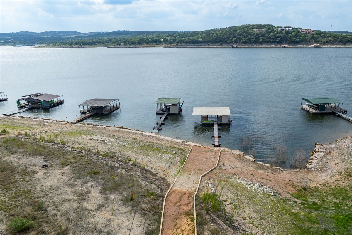 Private dock on Lake Travis 