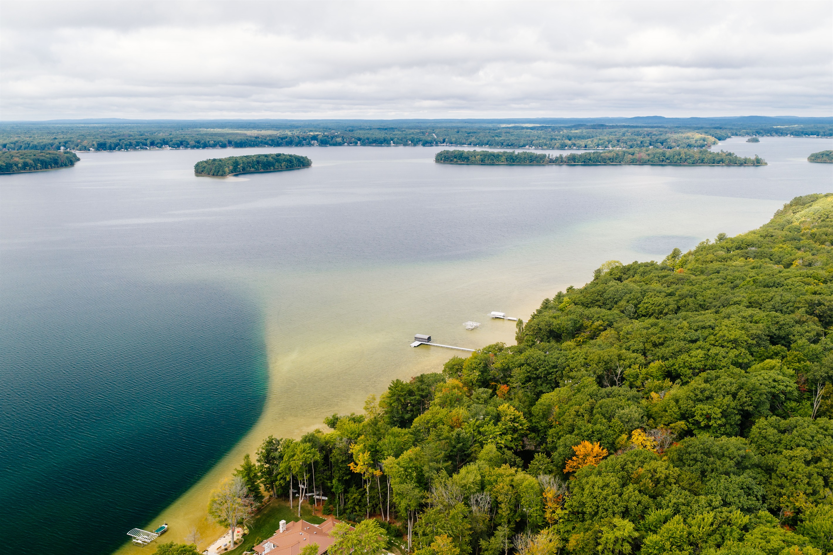 Aerial View of Long Lake